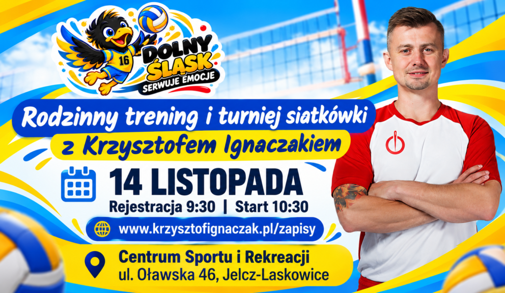 Rodzinny trening i turniej siatkówki z Krzysztofem Ignaczakiem – 14 listopada